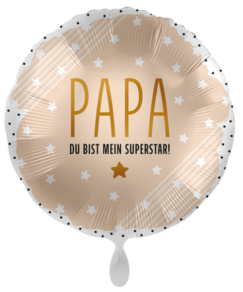 Folienballon - Papa, mein Superstar! - ø 43cm
